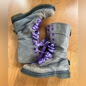 Rare Dr. Marten 1914 Triumph Boots - Purple